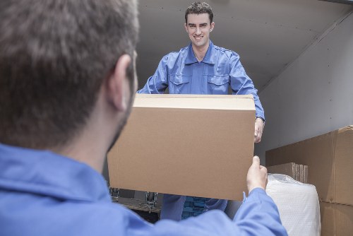 House movers preparing a residential move in Norbury