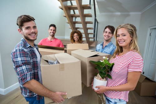 Household removals van for furniture and boxes in Norbury