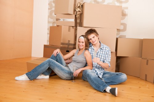 Local home moving service in Norbury with boxes and removal van