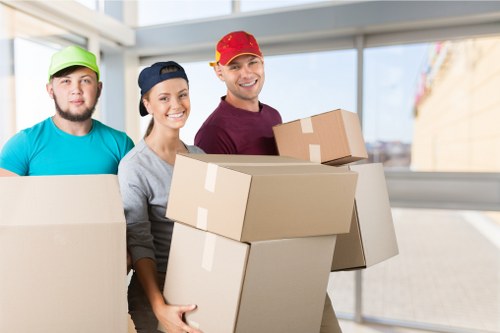 Removal team helping with a local move in Norbury