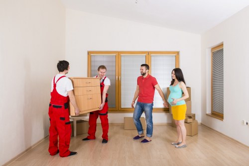 Careful transport of household items on a South London moving job
