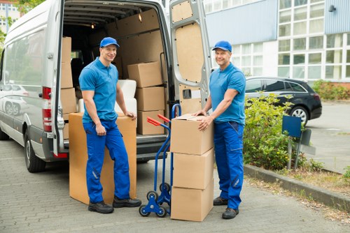 Removal team handling a local house move in Norbury