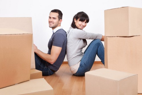 Moving van helping with relocation in Norbury and nearby areas