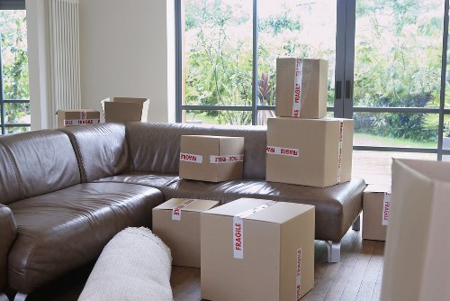 Packing and handling office furniture during a local relocation
